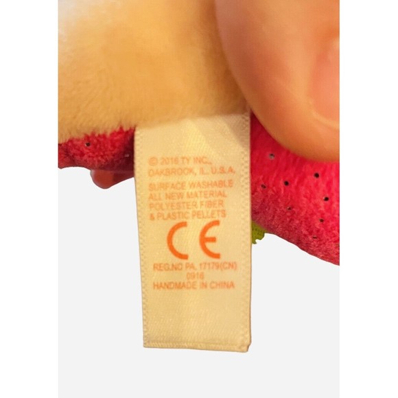 TY BEANIE BOOS DARLA THE PINK DRAGON WITH TAGS  2016 - Picture 3 of 3